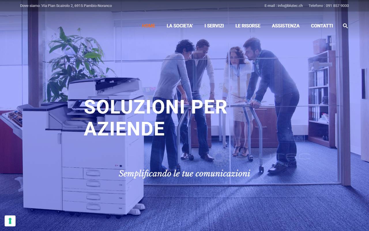 Anteprima del sito: BLUTEC SA