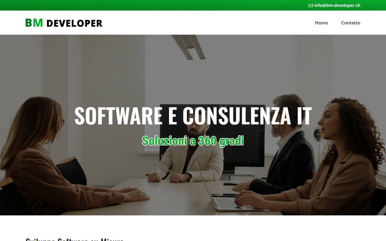 Anteprima del sito: BM DEVELOPER SAGL