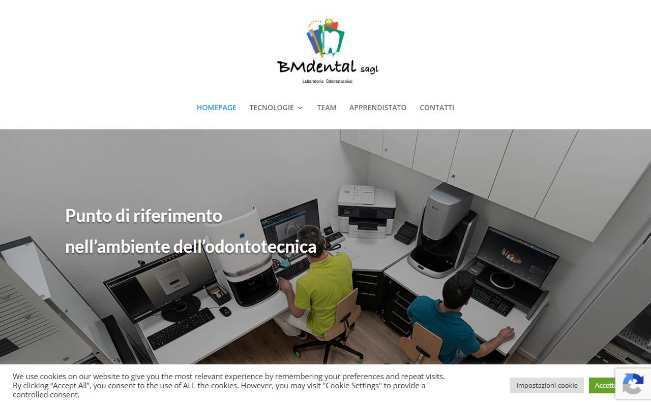 Anteprima del sito: BM Dental Sagl