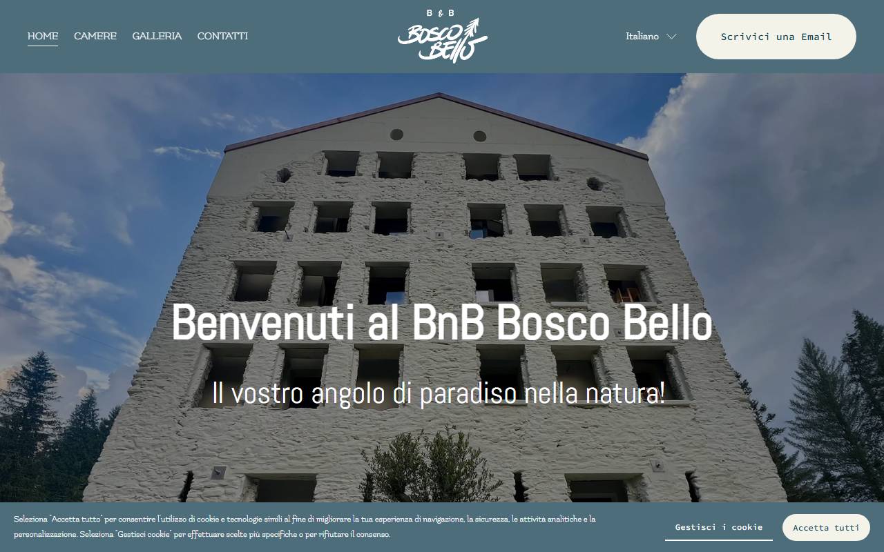 Anteprima del sito: Bosco Bello SAGL