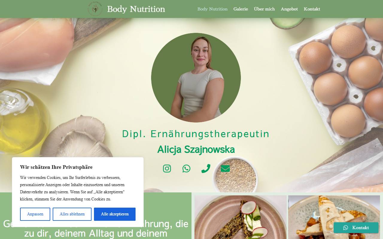 Anteprima del sito: Body Nutrition Sagl