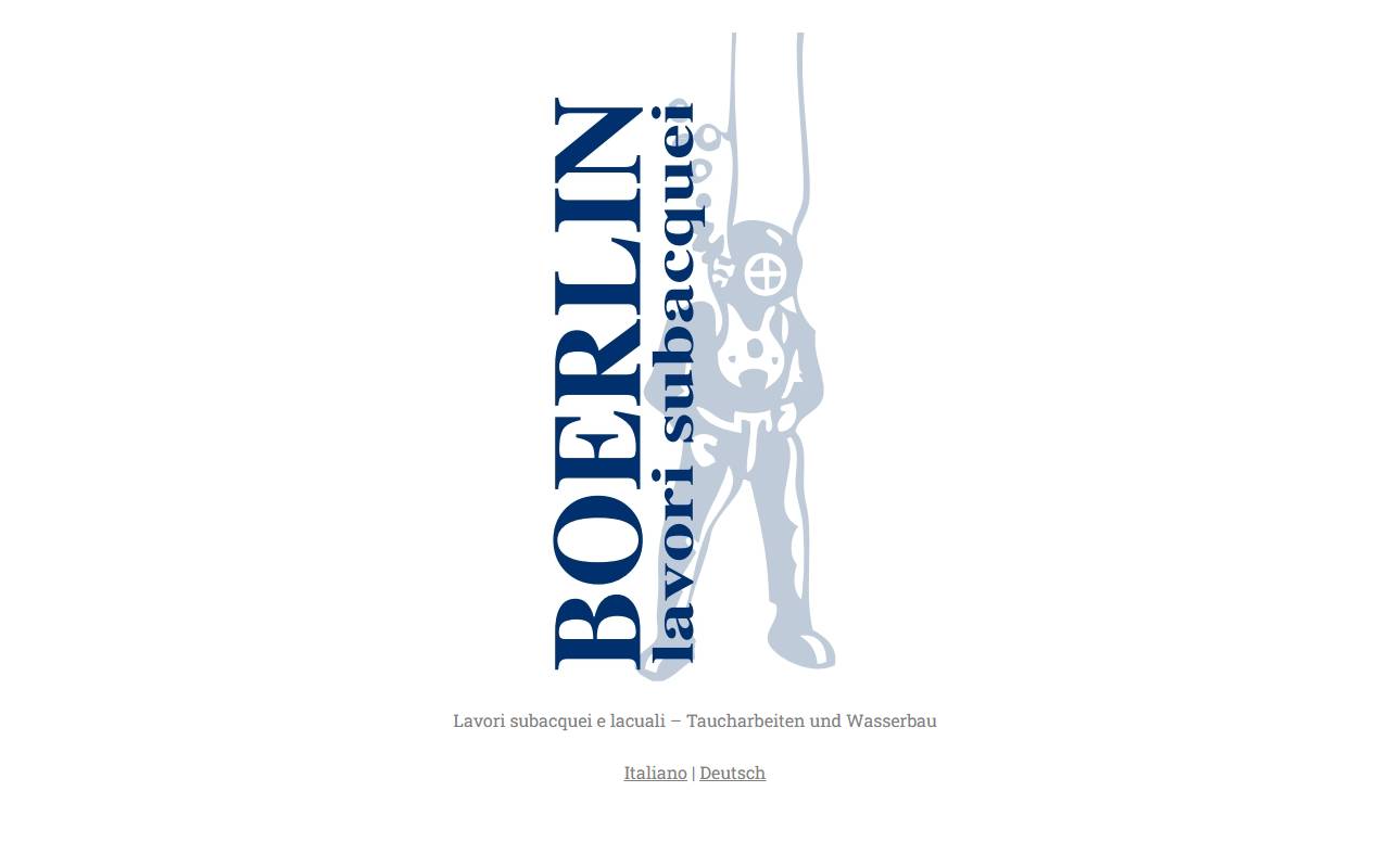 Anteprima del sito: Boerlin Lavori Subacquei SA