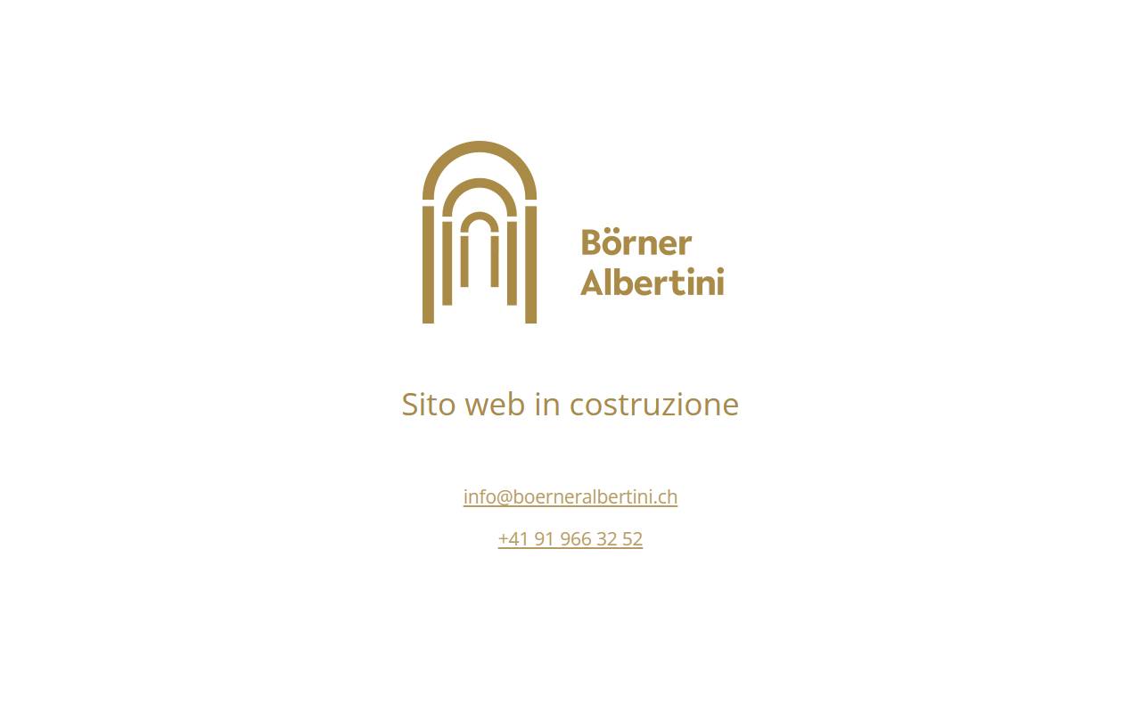 Anteprima del sito: Fiduciaria Immobiliare Börner-Albertini, titolare Manfred Börner