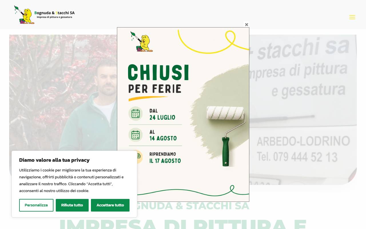 Anteprima del sito: Bognuda e Stacchi SA