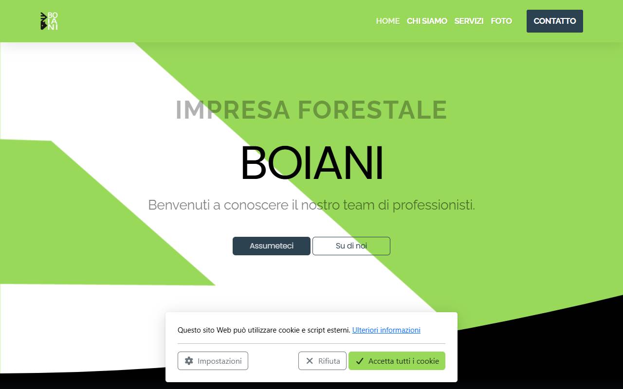 Anteprima del sito: Boiani Luigi