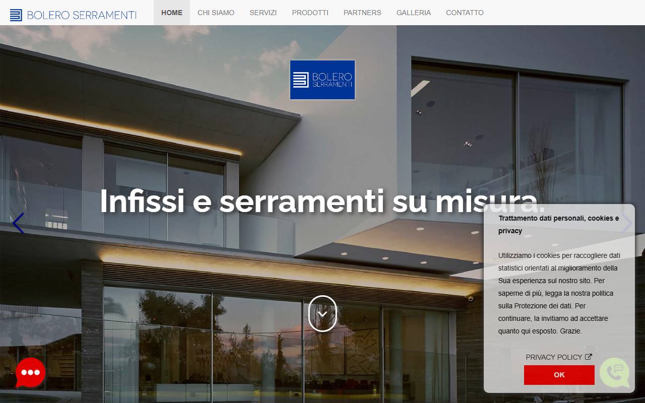 Anteprima del sito: Bolero Serramenti Sagl