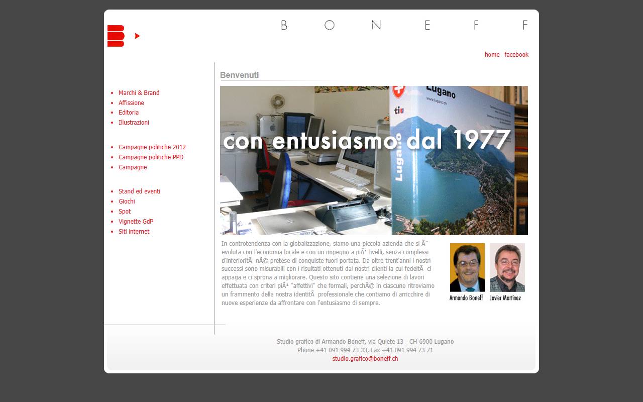 Anteprima del sito: Studio Grafico Boneff
