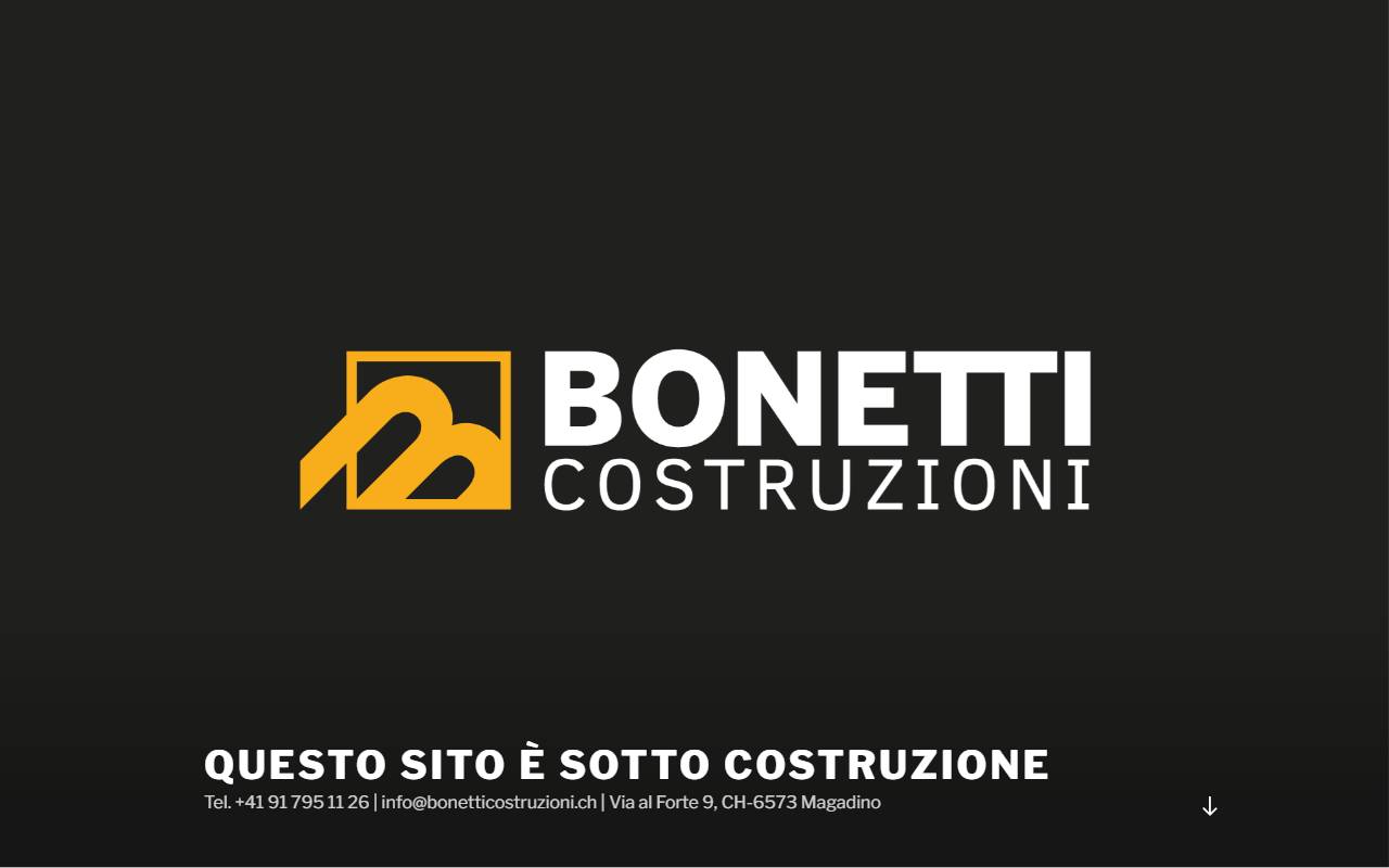 Anteprima del sito: BONETTI Costruzioni Sagl