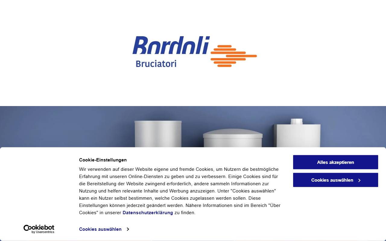 Anteprima del sito: Bordoli Bruciatori Sagl