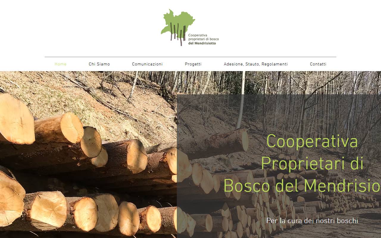 Anteprima del sito: Società cooperativa dei proprietari di bosco del Mendrisiotto