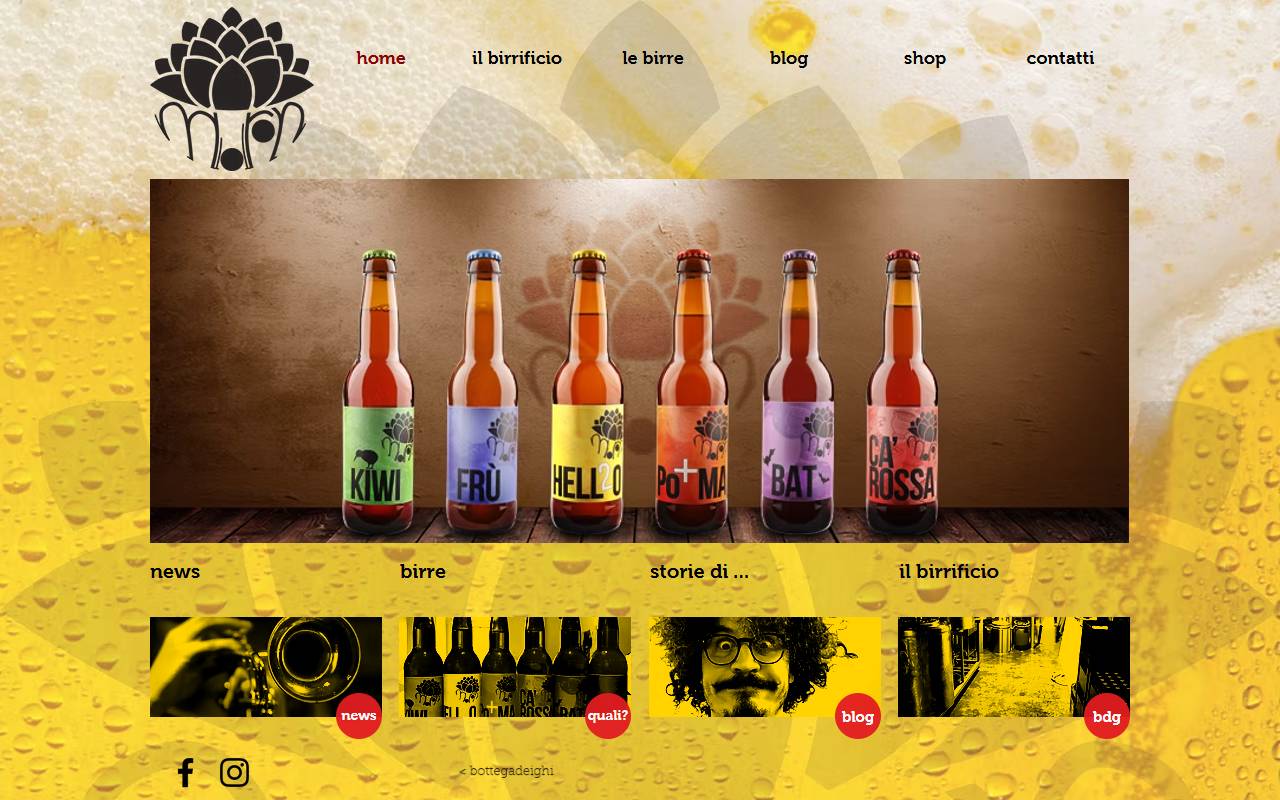 Anteprima del sito: Bottega dei Ghi Food & Beverage Sagl