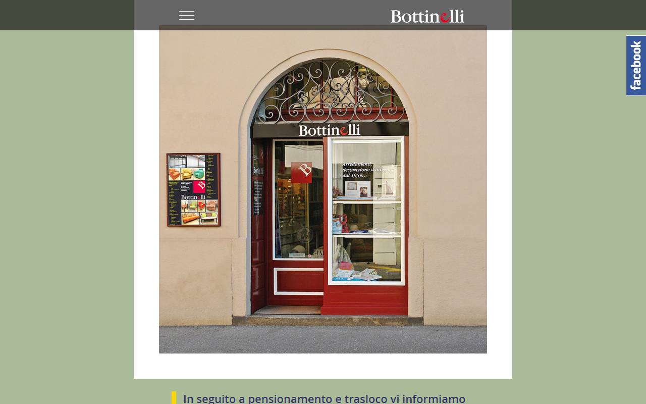 Anteprima del sito: Bottinelli Arredamenti Sagl