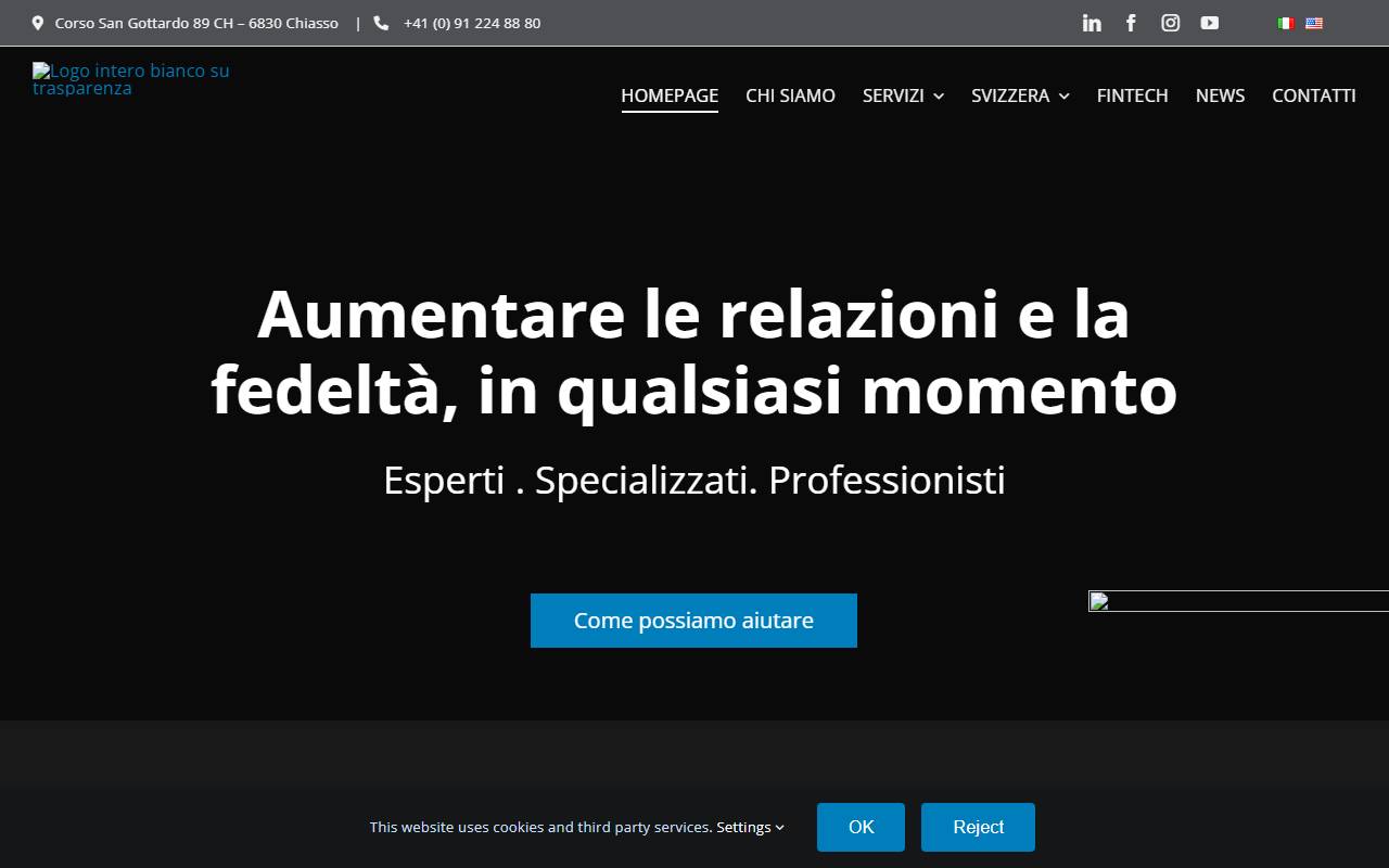 Anteprima del sito: Fiduciaria Boverat SA
