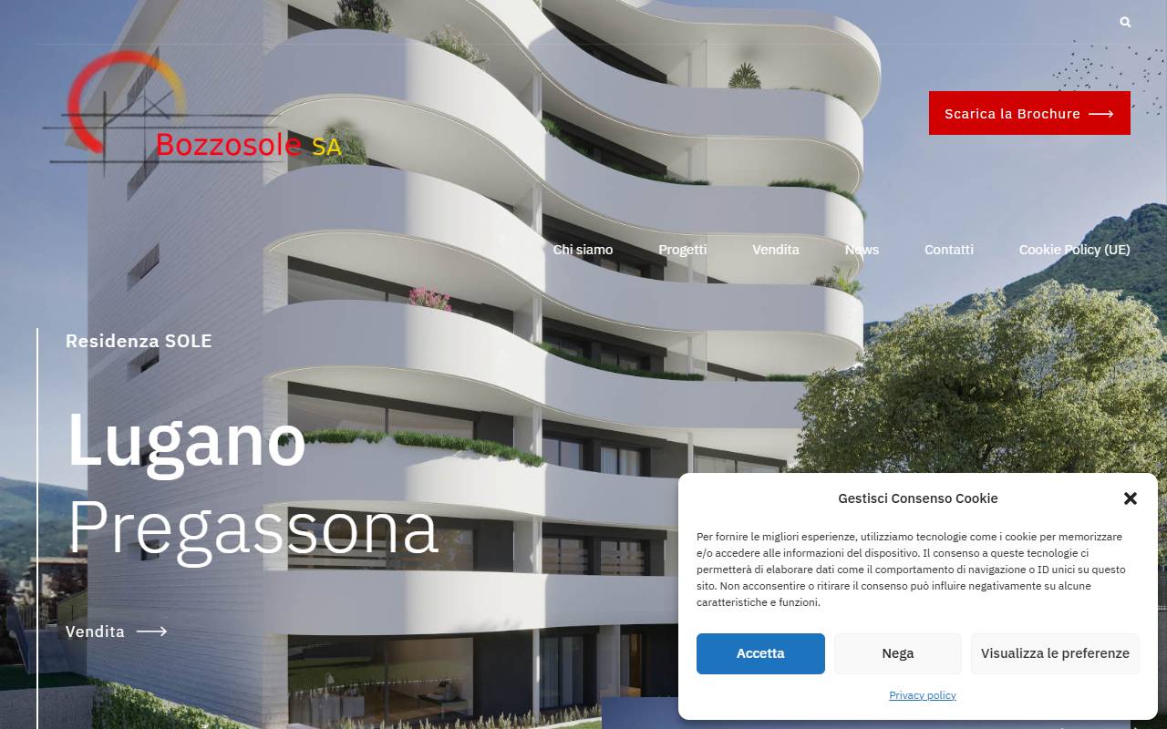 Anteprima del sito: Bozzosole SA