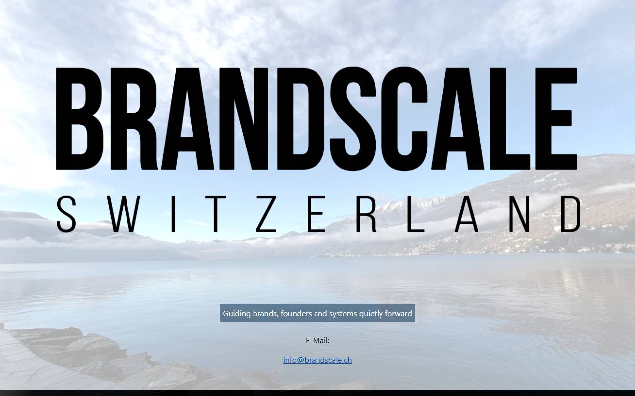 Anteprima del sito: Brandscale Sagl