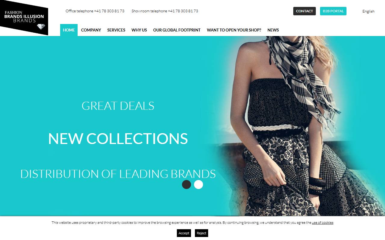 Anteprima del sito: Brands Illusion International Sagl