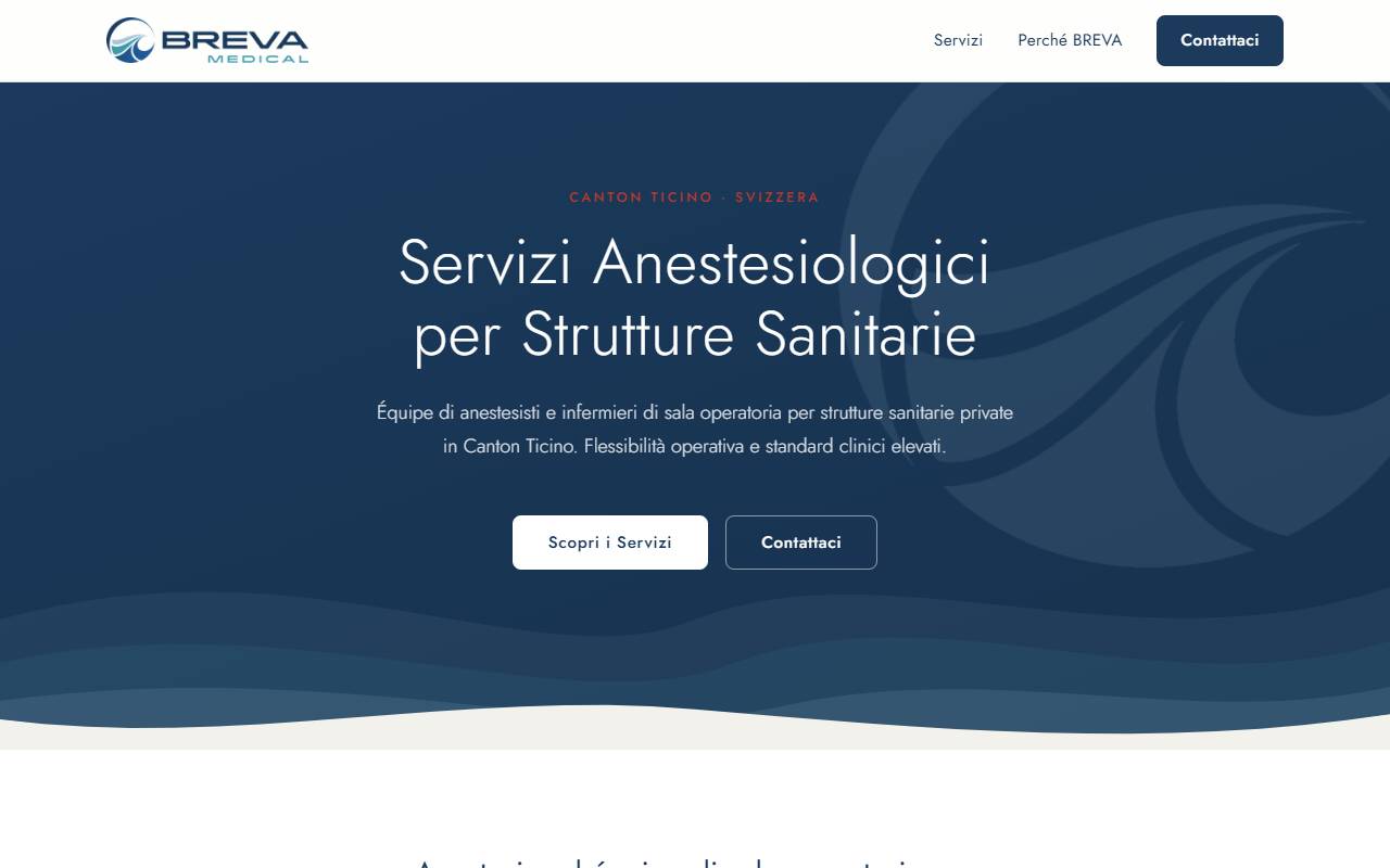 Anteprima del sito: Breva Medical Sagl