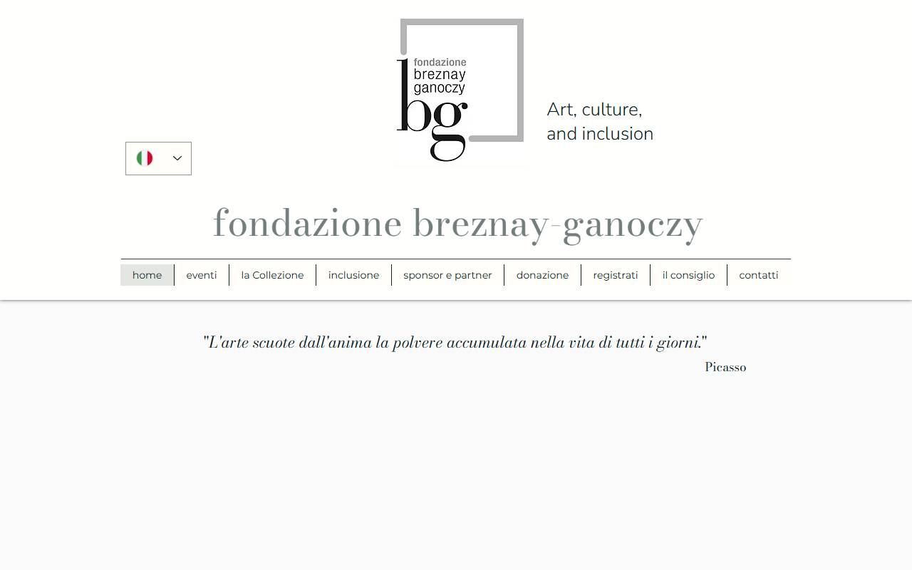 Anteprima del sito: Fondazione Breznay-Ganoczy
