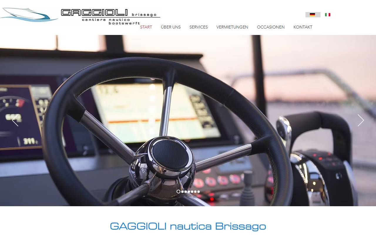 Anteprima del sito: Cantiere Nautico Gaggioli Cesare