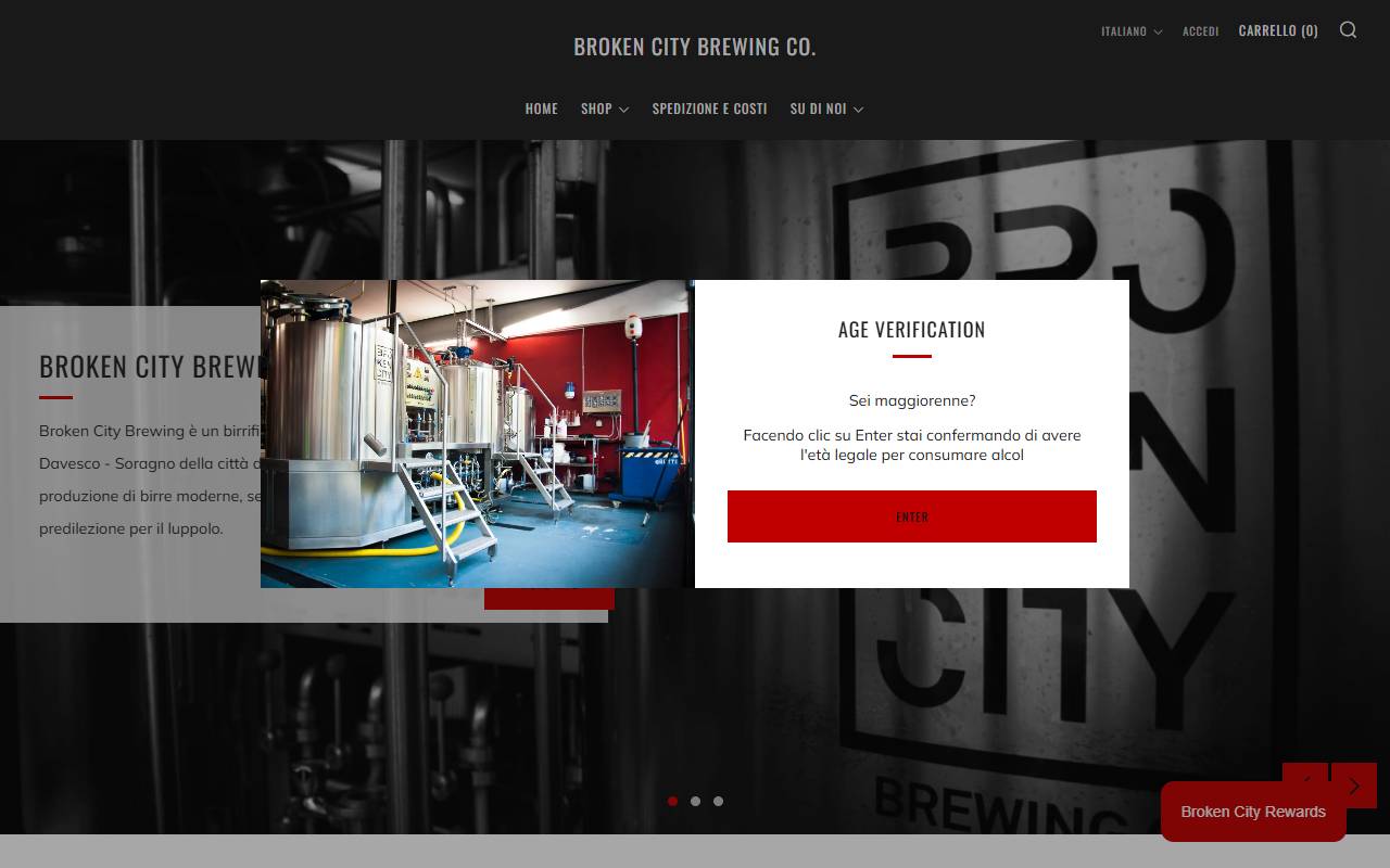Anteprima del sito: Broken City Brewing Sagl