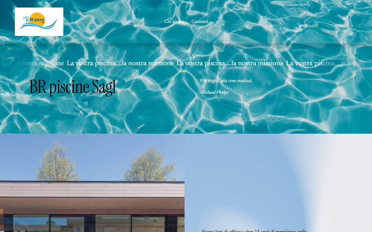 Anteprima del sito: BR piscine Sagl