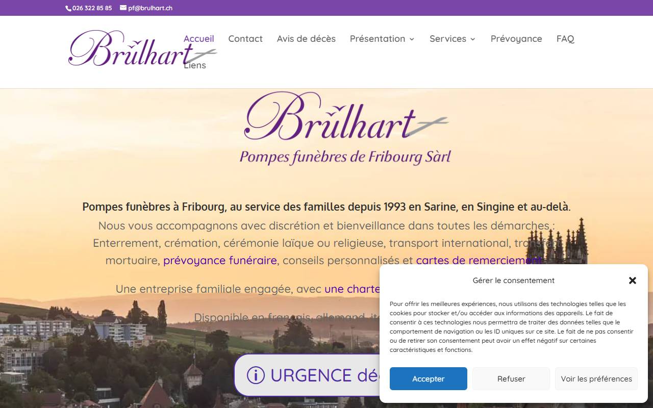 Anteprima del sito: BRÜLHART & PARTNERS SA