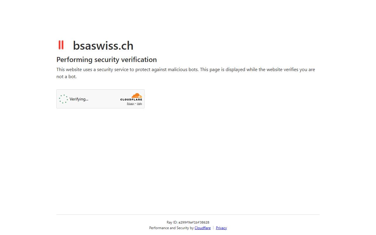Anteprima del sito: BSA Swiss SA