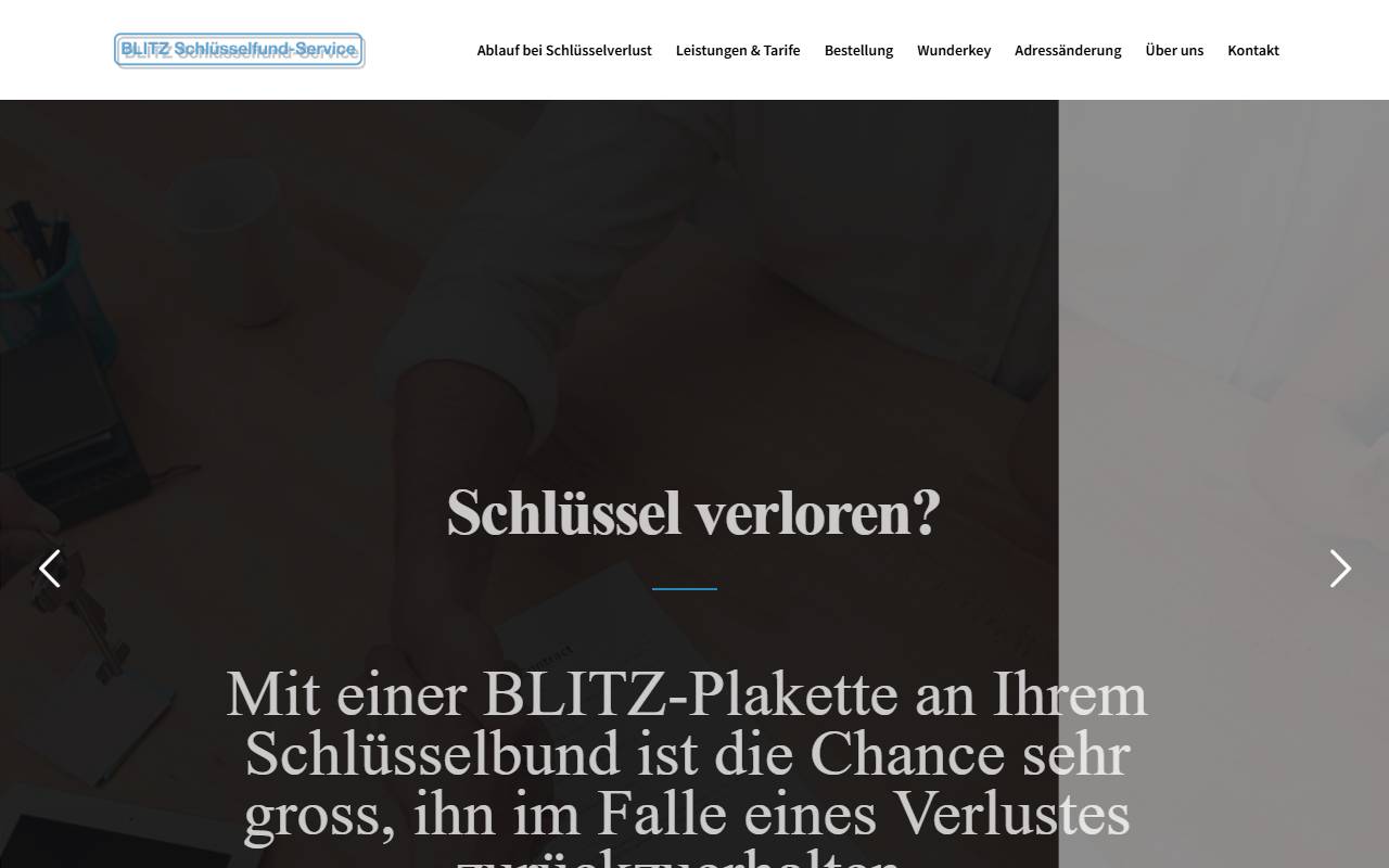 Anteprima del sito: BLITZ Schlüsselfund-Service Lang