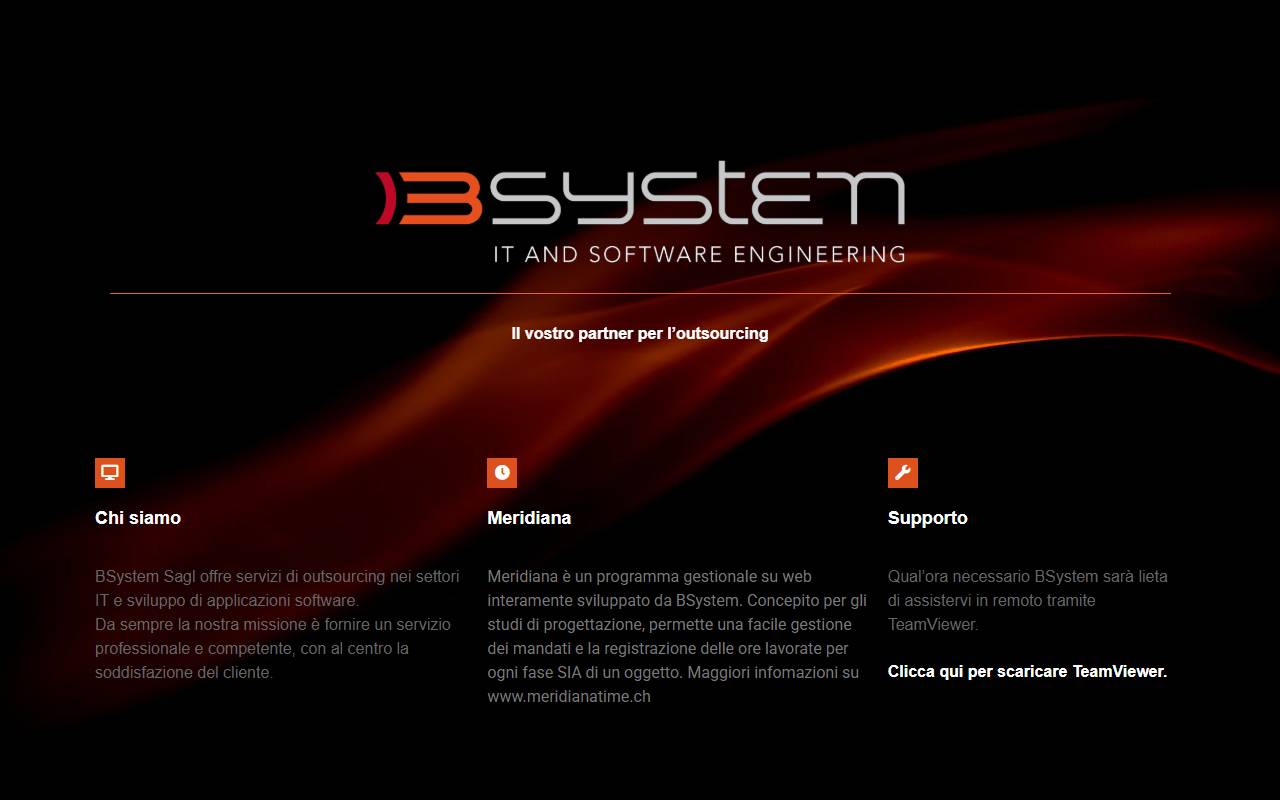 Anteprima del sito: BSystem Sagl