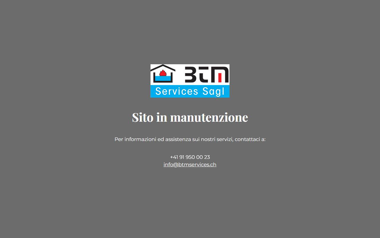 Anteprima del sito: BTM Services Sagl