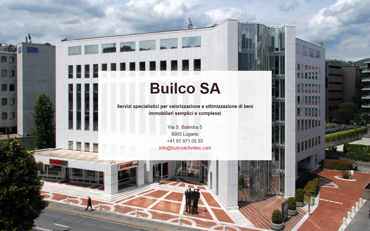 Anteprima del sito: Builco SA