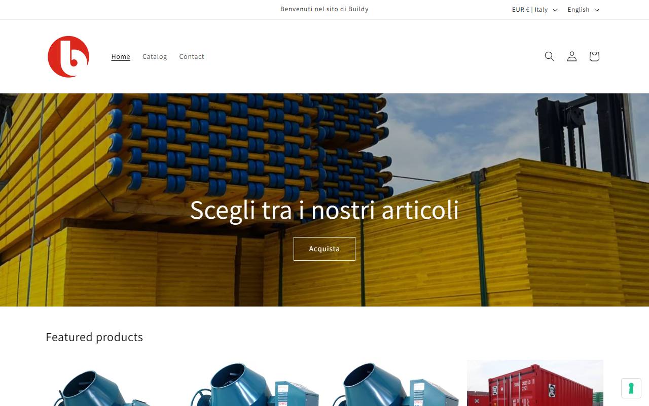 Anteprima del sito: BUILDY SA