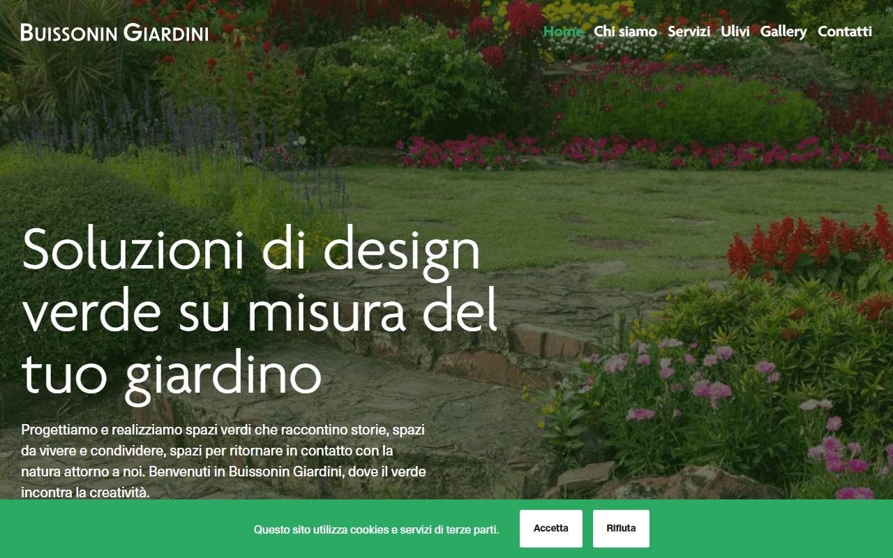 Anteprima del sito: Buissonin Giardini