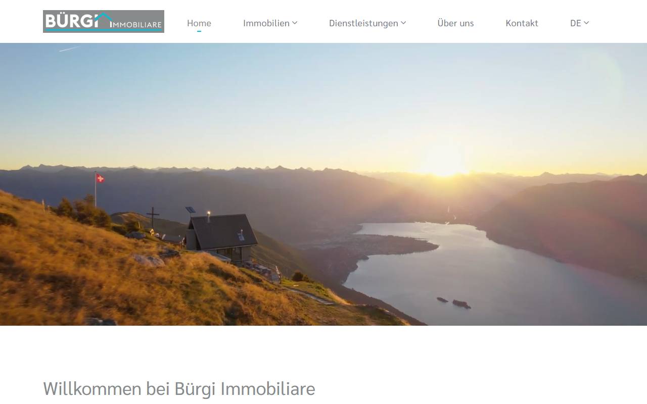 Anteprima del sito: Bürgi Immobiliare Sagl