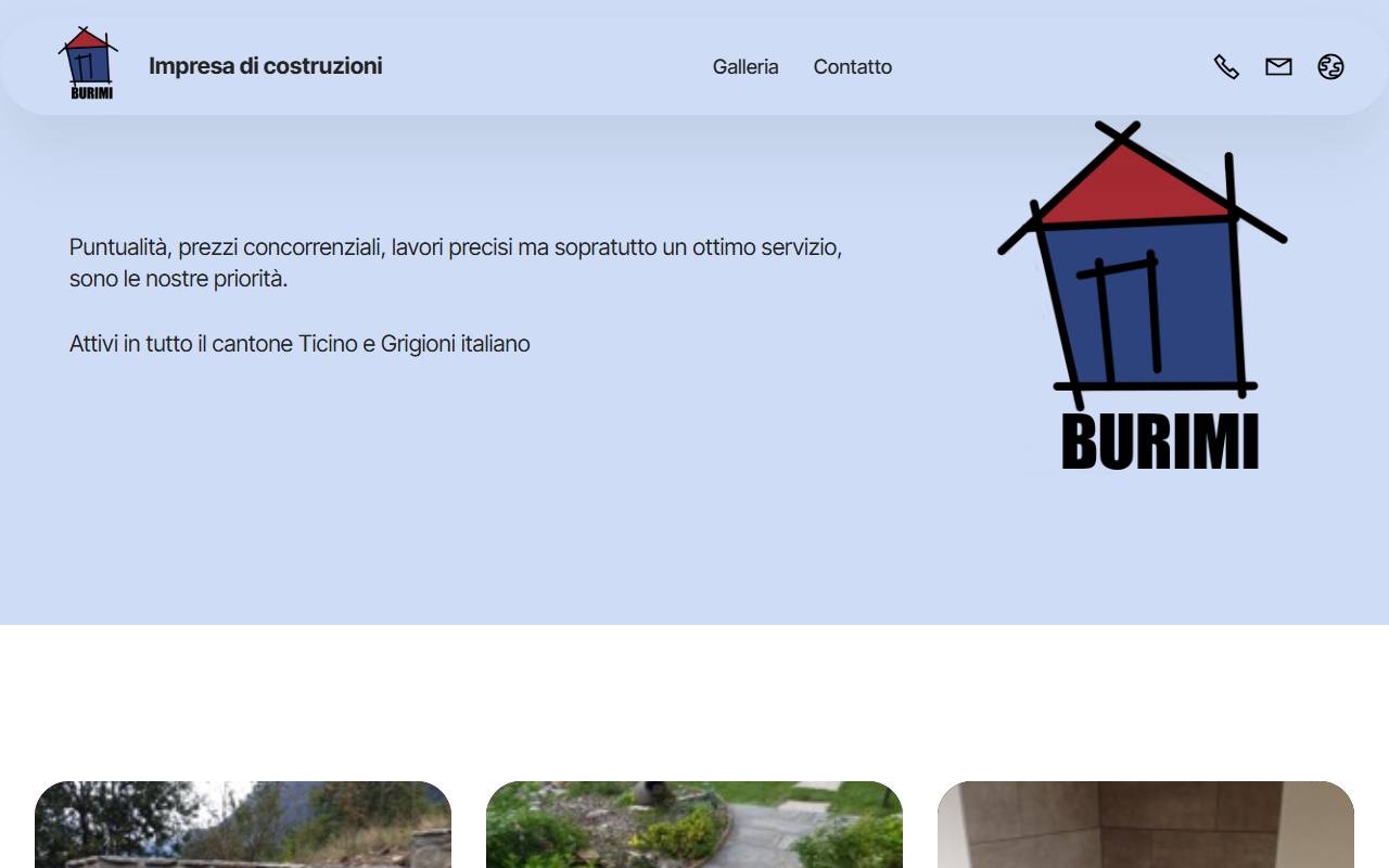 Anteprima del sito: BURIMI di Burim Neziri