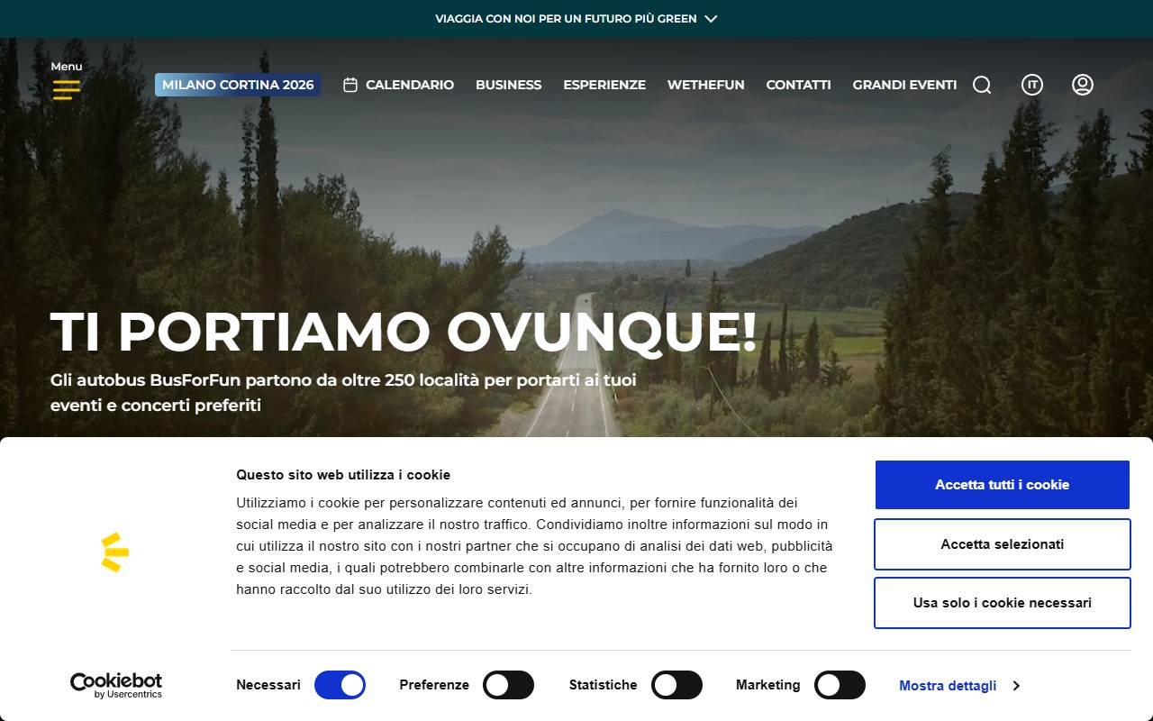 Anteprima del sito: BUSFORFUN.CH SA