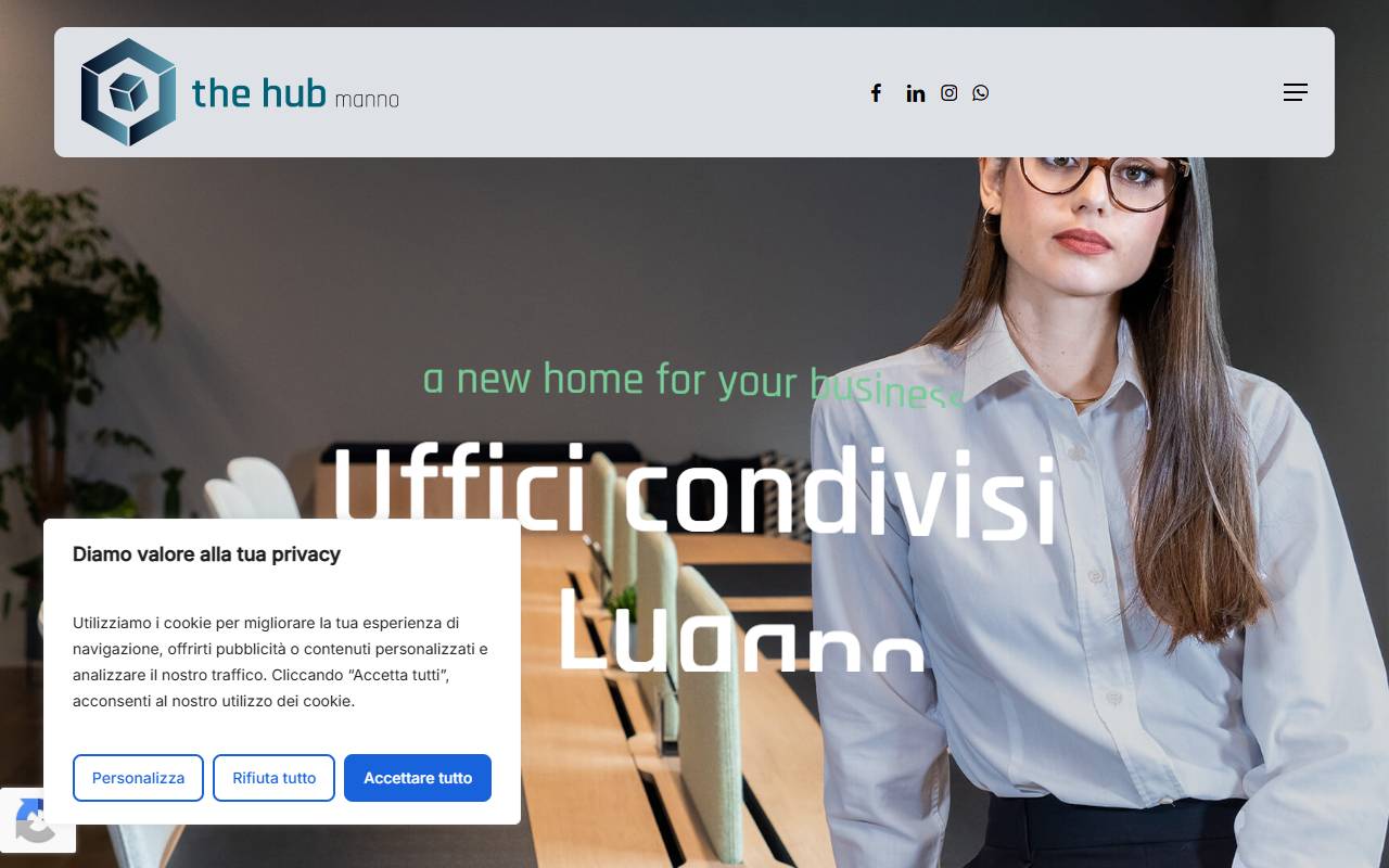 Anteprima del sito: Business Hub Manno Sagl