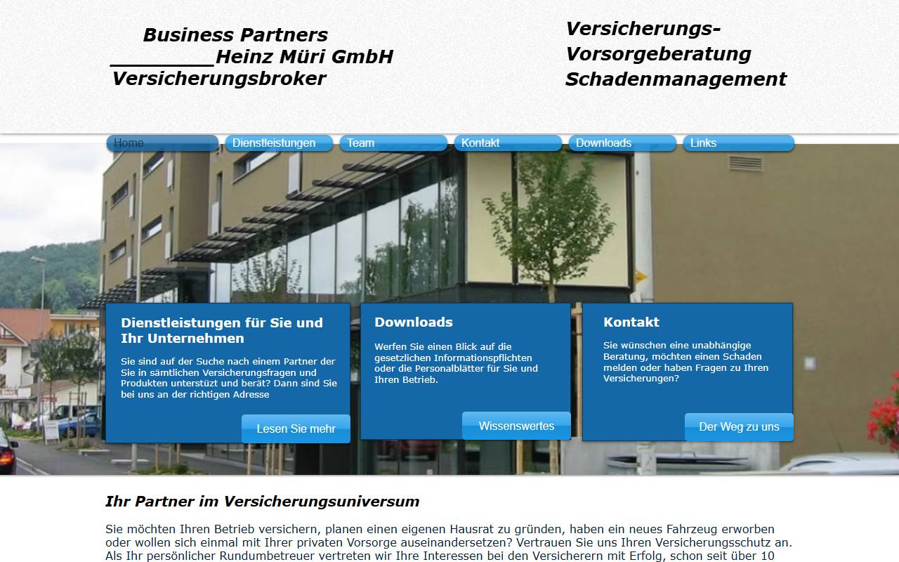 Anteprima del sito: Business Partners SA