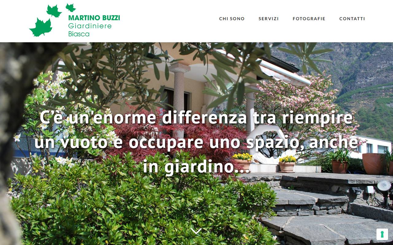 Anteprima del sito: Buzzi Martino, costruzione e manutenzione giardini
