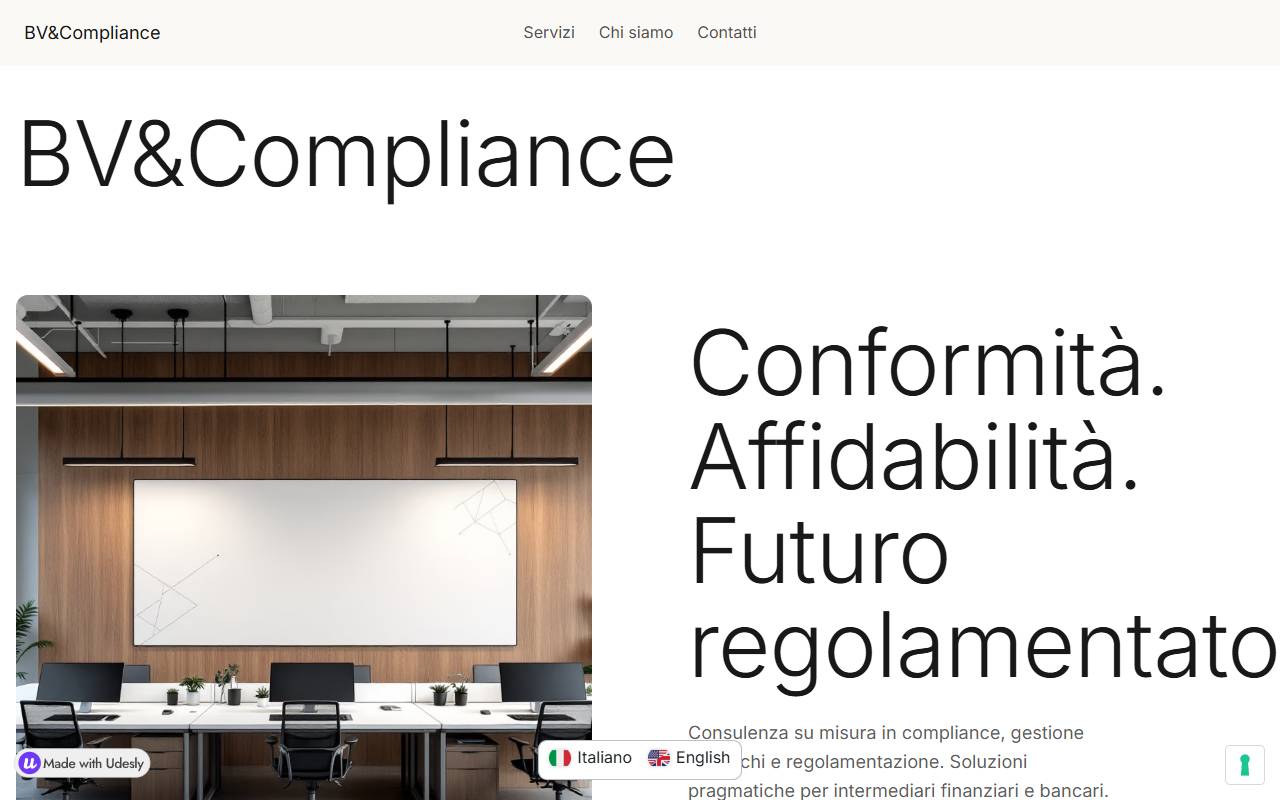 Anteprima del sito: BV & Compliance Sagl