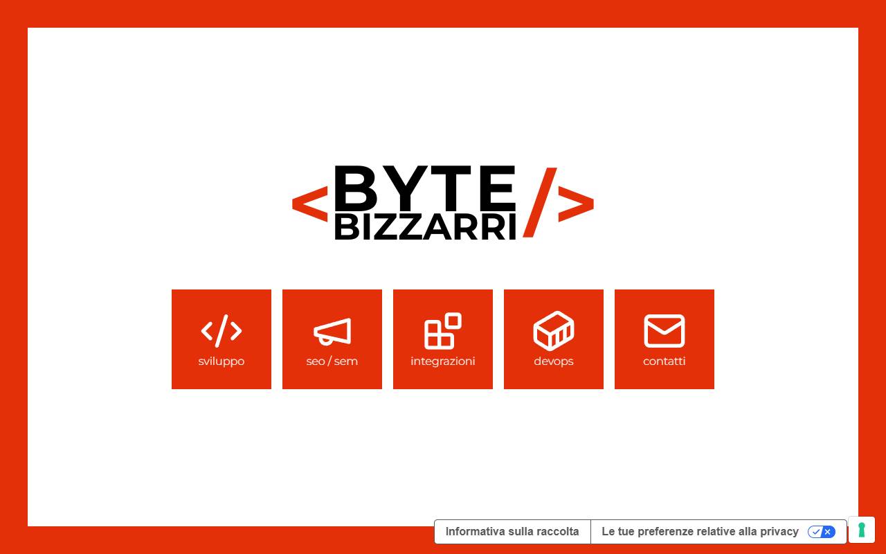 Anteprima del sito: Byte Bizzarri Sagl