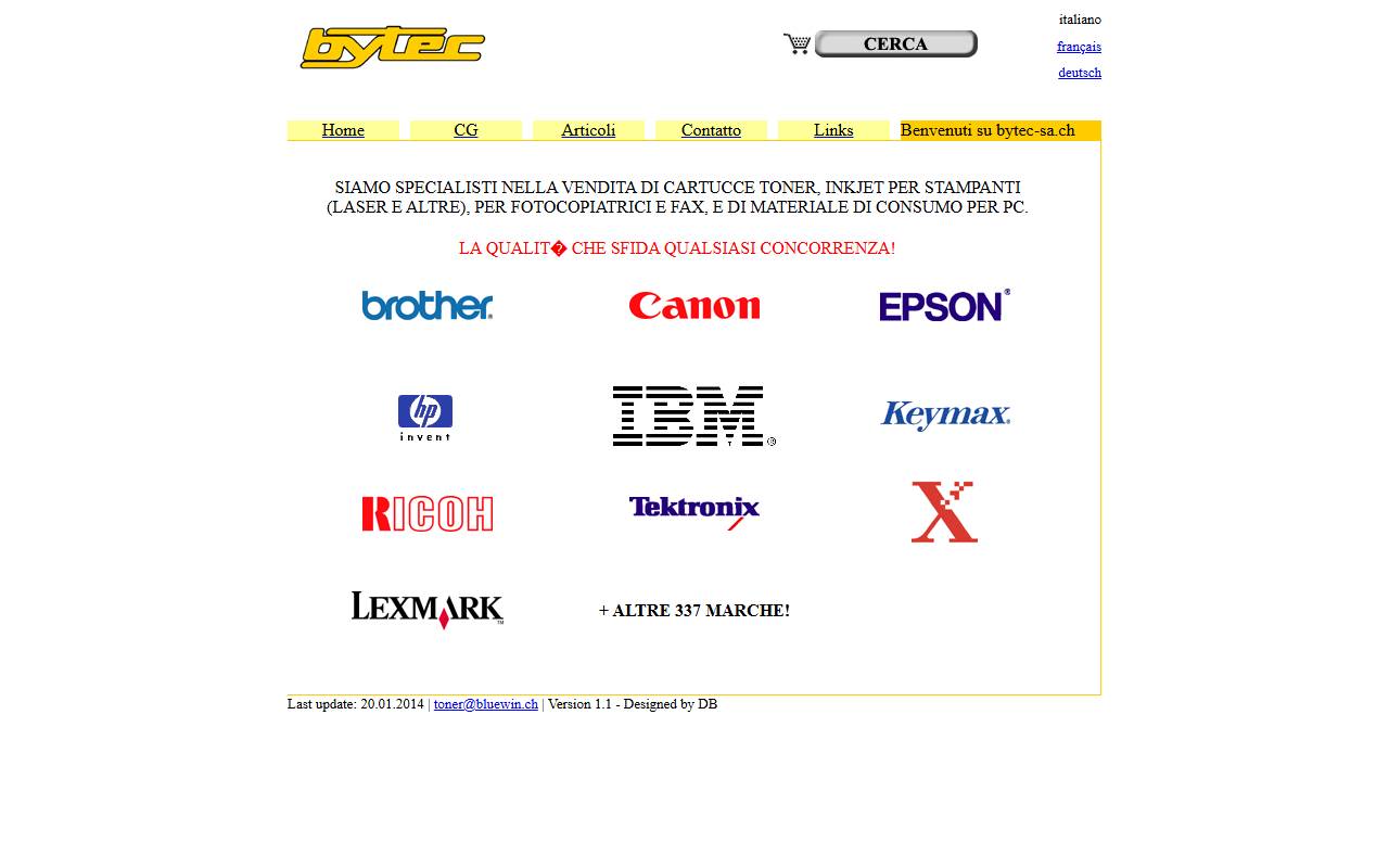 Anteprima del sito: Bytec.ch Sagl