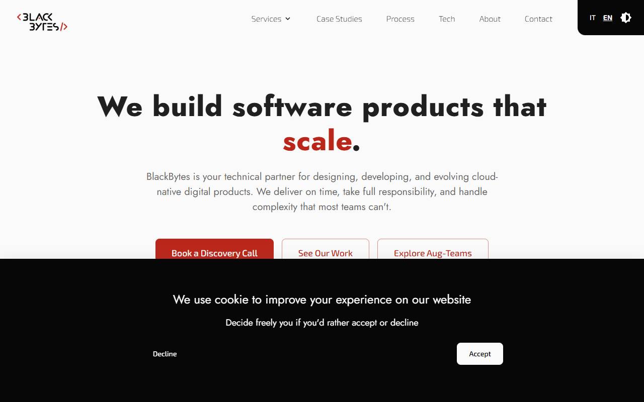 Anteprima del sito: BlackBytes SA