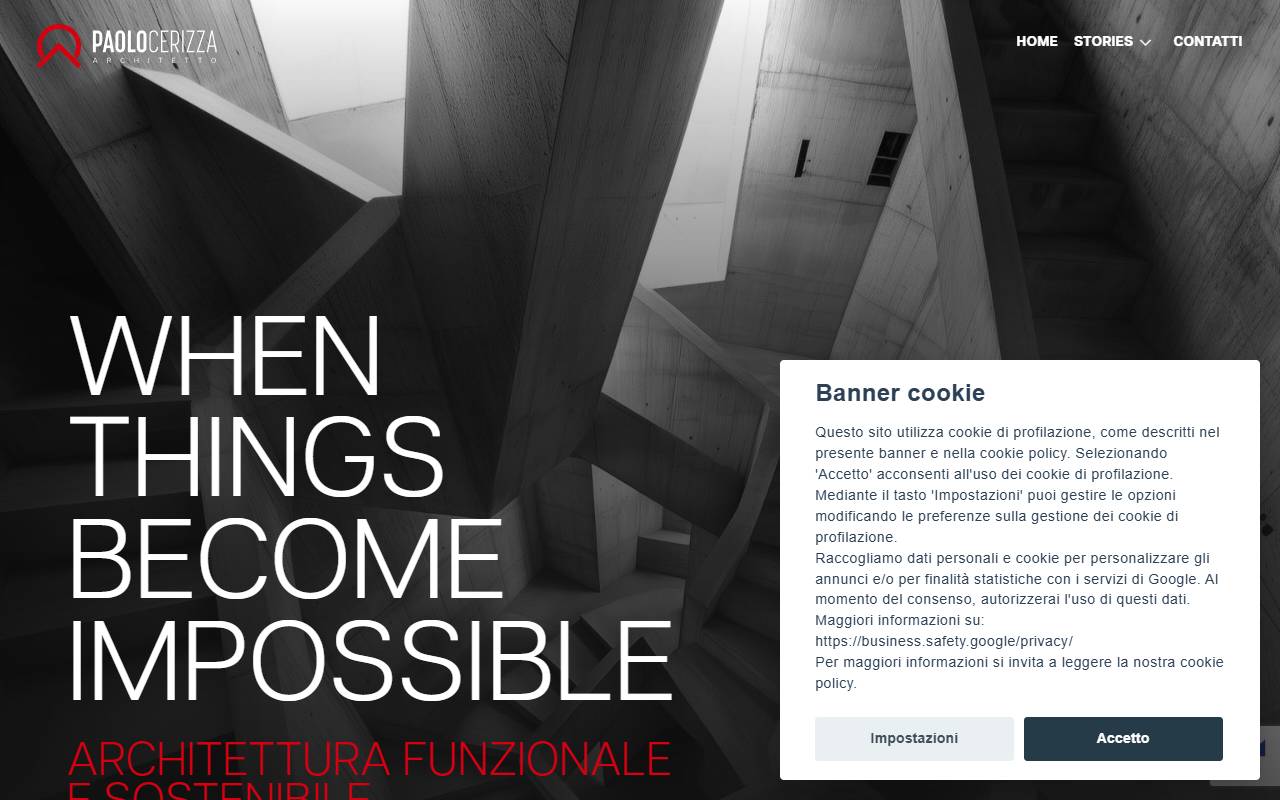 Anteprima del sito: CA Architettura Sagl
