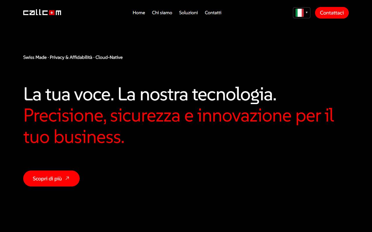 Anteprima del sito: Callcom SA