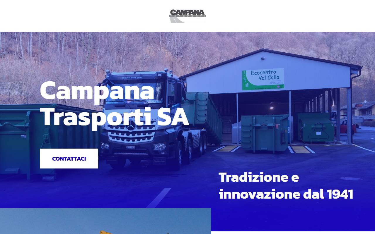 Anteprima del sito: CAMPANA TRASPORTI SA