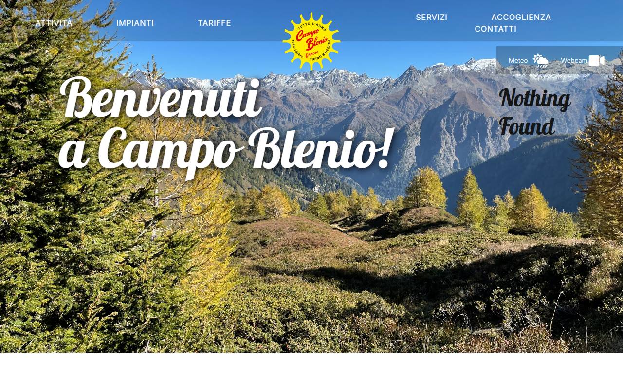 Anteprima del sito: Società Cooperativa Impianti Turistici Campo Blenio-Ghirone