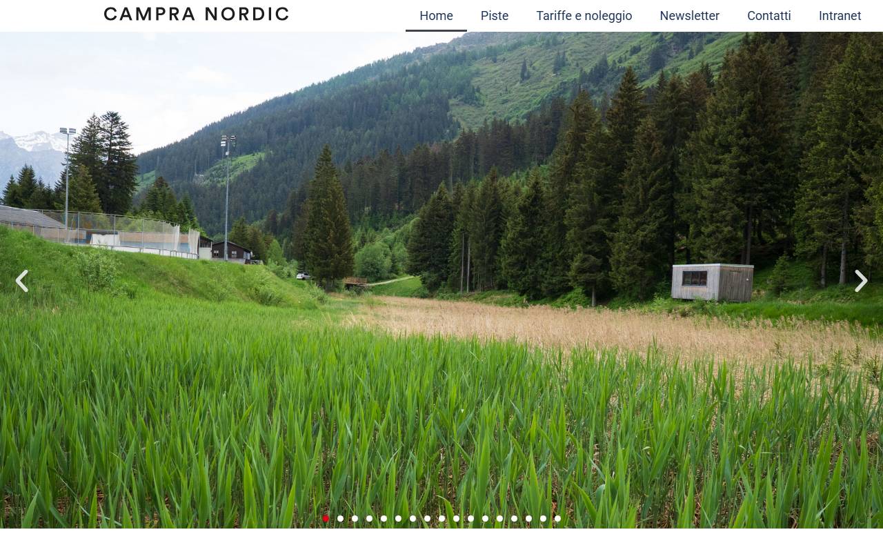 Anteprima del sito: Centro Sci Nordico Campra SA