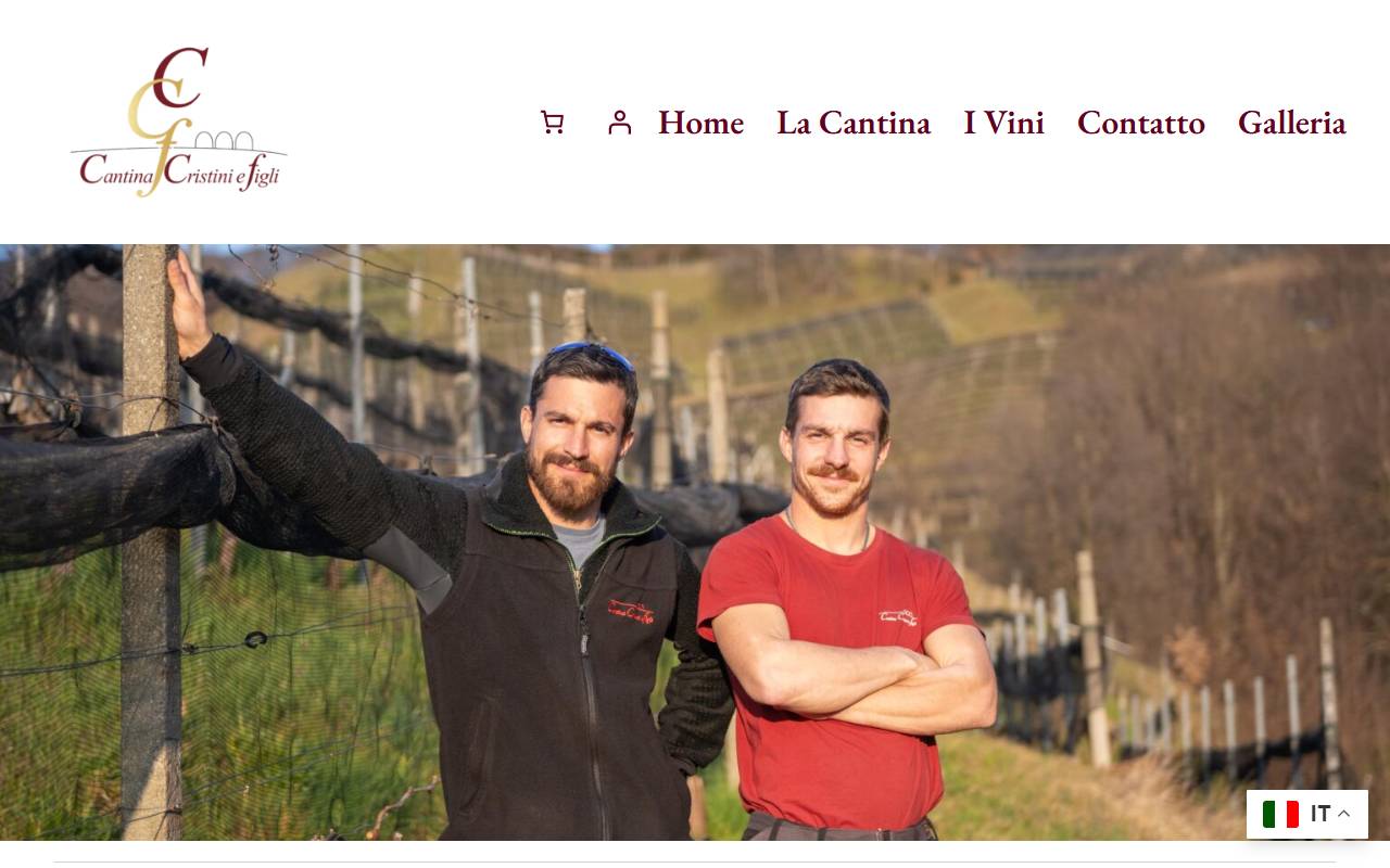 Anteprima del sito: Cantina Cristini e Figli Sagl