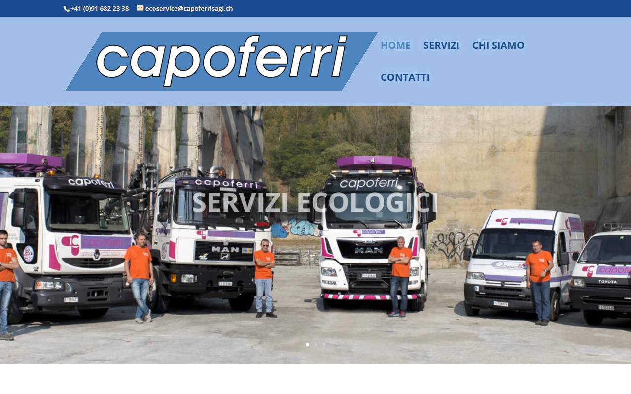 Anteprima del sito: Capoferri Servizi Ecologici Sagl
